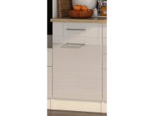Küchen-Set >Mailand X< in Weiß/Hochglanz aus Glas - 330x200x60cm (BxHxT)