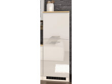 Küchen-Set >Mailand X< in Weiß/Hochglanz aus Glas - 330x200x60cm (BxHxT)