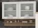 Küchen-Set >Mailand XI< in Weiß/Hochglanz aus Glas - 340x200x60cm (BxHxT)
