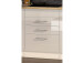 Küchen-Set >Mailand XI< in Weiß/Hochglanz aus Glas - 340x200x60cm (BxHxT)