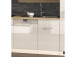 Küchen-Set >Mailand XI< in Weiß/Hochglanz aus Glas - 340x200x60cm (BxHxT)