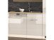 Küchen-Set >Mailand XI< in Weiß/Hochglanz aus Glas - 340x200x60cm (BxHxT)