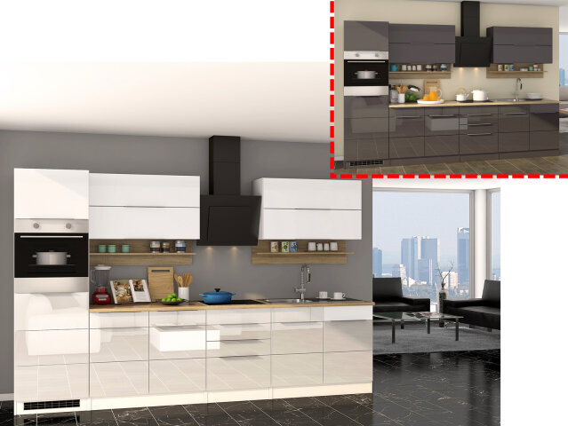 Küchen-Set >Jamesy< € in 1.999,95 matt 320x200x60cm (BxHxT), Weiß 