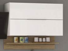 Küchen-Set >Neapel I< in Weiß/Hochglanz aus Glas - 320x200x60cm (BxHxT)