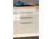 Küchen-Set >Neapel II< in Weiß/Hochglanz aus Glas - 330x200x60cm (BxHxT)