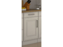 Küchen-Set >Rom I< in Edelstahlfarben aus Glas - 290x200x60cm (BxHxT)