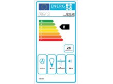 Küchen-Set >Rom II< in Edelstahlfarben aus Glas - 300x200x60cm (BxHxT)