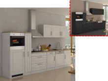 Küchen-Set >Rom III< in Edelstahlfarben aus...