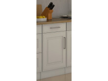 Küchen-Set >Rom III< in Edelstahlfarben aus Glas - 330x200x60cm (BxHxT)