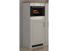 Küchen-Set >Rom III< in Edelstahlfarben aus Glas - 330x200x60cm (BxHxT)