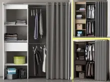 Kleiderschrank >Clara I< in  - 168,2x187x50cm (BxHxT)