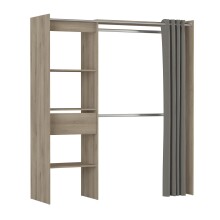 Kleiderschrank >Clara I< in  - 168,2x187x50cm (BxHxT)