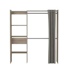 Kleiderschrank >Clara I< in  - 168,2x187x50cm (BxHxT)
