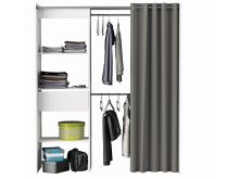 Kleiderschrank >Clara I< in  - 168,2x187x50cm (BxHxT)