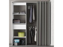 Kleiderschrank >Clara I< in  - 168,2x187x50cm (BxHxT)