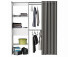 Kleiderschrank >Clara I< in  - 168,2x187x50cm (BxHxT)
