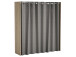 Kleiderschrank >Clara I< in  - 168,2x187x50cm (BxHxT)