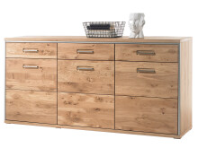 Sideboard >Medina< in Asteiche aus Metall - 184x89x45cm (BxHxT)
