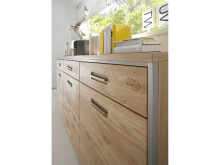 Sideboard >Medina< in Asteiche aus Metall - 184x89x45cm (BxHxT)