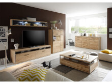 Sideboard >Medina< in Asteiche aus Metall - 184x89x45cm (BxHxT)