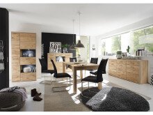 Sideboard >Medina< in Asteiche aus Metall - 184x89x45cm (BxHxT)