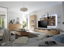 Sideboard >Medina< in Asteiche aus Metall - 184x89x45cm (BxHxT)