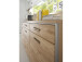 Sideboard >Medina< in Asteiche aus Metall - 184x89x45cm (BxHxT)