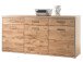Sideboard >Medina< in Asteiche aus Metall - 184x89x45cm (BxHxT)