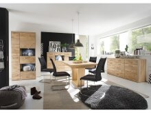 Highboard >Medina I< in Asteiche aus Metall - 154x121x39cm (BxHxT)
