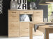 Highboard >Medina I< in Asteiche aus Metall - 154x121x39cm (BxHxT)