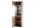 Vitrine >Medina I< in Asteiche aus Metall - 64x201x39cm (BxHxT)