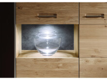 Highboard >Medina II< in Asteiche aus Massivholz - 94x136x39cm (BxHxT)
