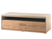 TV-Board >Medina< in Asteiche Bianco geölt aus Metall - 124x41x52cm (BxHxT)