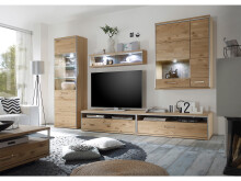 TV-Board >Medina< in Asteiche Bianco geölt aus Metall - 124x41x52cm (BxHxT)