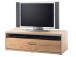 TV-Board >Medina< in Asteiche Bianco geölt aus Metall - 124x41x52cm (BxHxT)