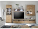 TV-Board >Medina< in Asteiche Bianco geölt aus Metall - 124x41x52cm (BxHxT)