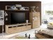 TV-Board >Medina< in Asteiche Bianco geölt aus Metall - 184x51x52cm (BxHxT)