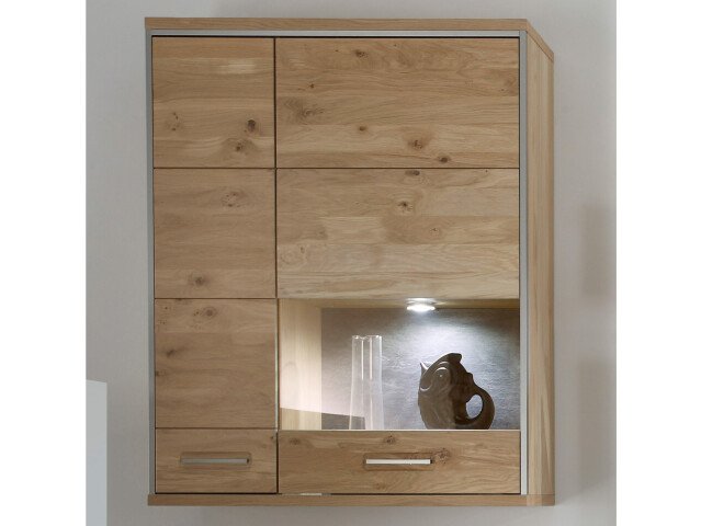Hängeschrank >Medina I< in Asteiche aus Massivholz - 94x120x39cm (BxHxT)