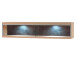 Wandregal >Medina II< in Eiche Bianco aus Metall - 124x27x23cm (BxHxT)