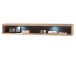Wandregal >Medina III< in Eiche Bianco aus Metall - 184x27x23cm (BxHxT)