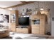 Wandboard >Medina I< in Eiche Bianco - 124x24x23cm (BxHxT)