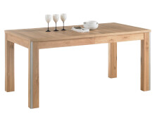 Esstisch >Medina< in Asteiche aus Metall - 160x77x90cm (BxHxT)