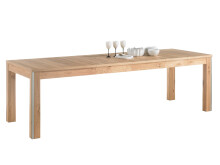 Esstisch >Medina< in Asteiche aus Metall - 160x77x90cm (BxHxT)