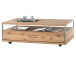 Couchtisch >Medina< in Asteiche Bianco geölt aus Metall - 115x39x70cm (BxHxT)