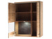 Wohnwand >Medina III< in Asteiche aus Metall - 321x201x52cm (BxHxT)