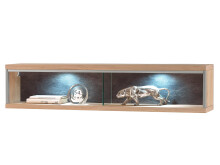 Wohnwand >Medina IV< in Asteiche aus Metall - 321x201x52cm (BxHxT)