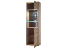 Wohnwand >Medina IV< in Asteiche aus Metall - 321x201x52cm (BxHxT)