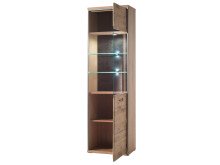 Wohnwand >Medina IV< in Asteiche aus Metall - 321x201x52cm (BxHxT)