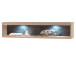 Wohnwand >Medina IV< in Asteiche aus Metall - 321x201x52cm (BxHxT)
