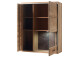Wohnwand >Medina IV< in Asteiche aus Metall - 321x201x52cm (BxHxT)